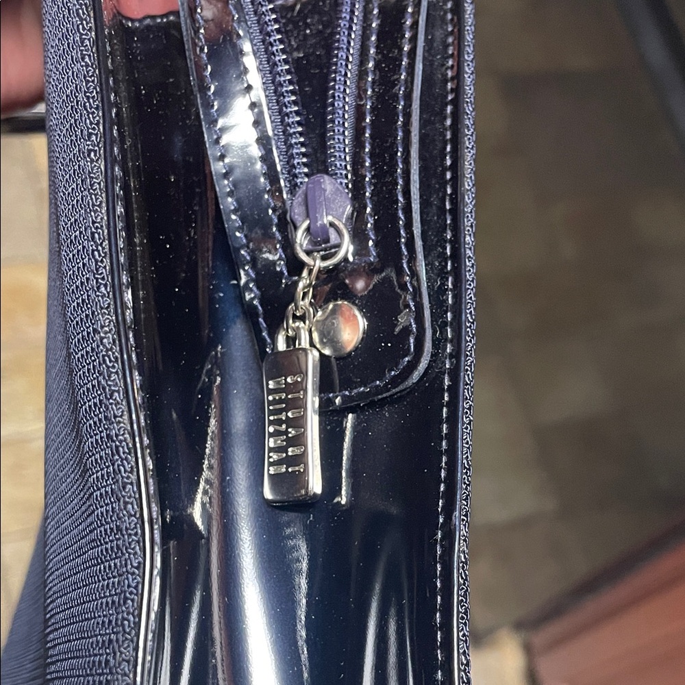 Vintage Stuart Weitzman Navy Blue Bag - Picture 13 of 13